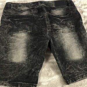 Marc Ecko Cut And Sew Black Acid Wash 